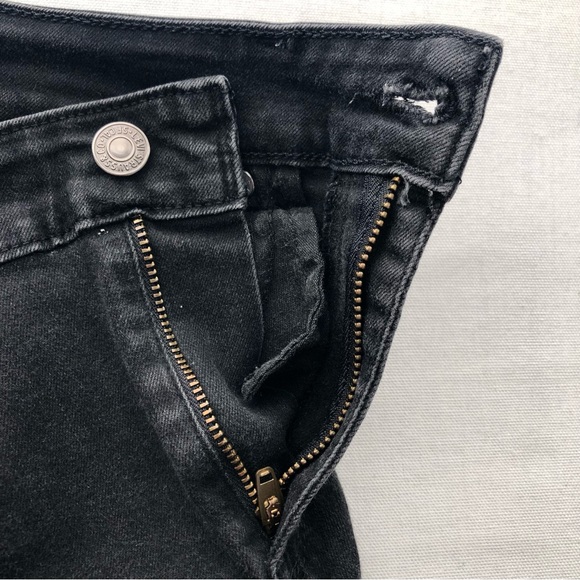 LEVI'S 711 Shaping Skinny Jeans in Distressed Black - Women's 28 - Picture 6 of 13